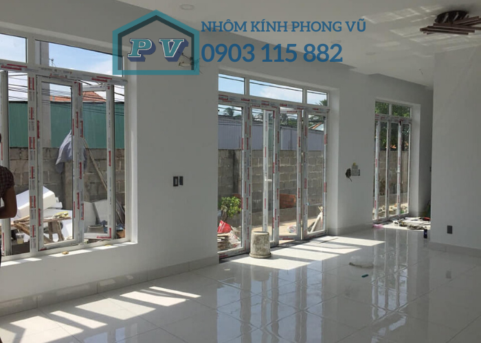 thi công lắp đặt cửa nhôm kính vách nhôm kính Dĩ An - Bình Dương