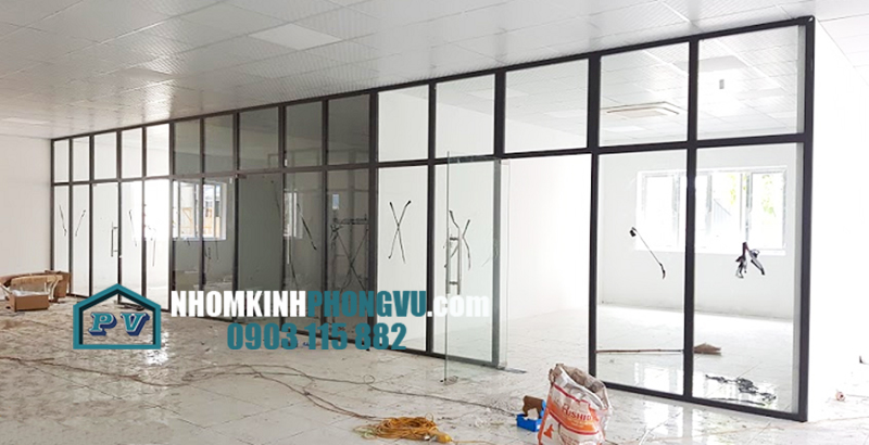 thi công vách nhôm kính xingfa nhà xưởng tại quận 12 tphcm