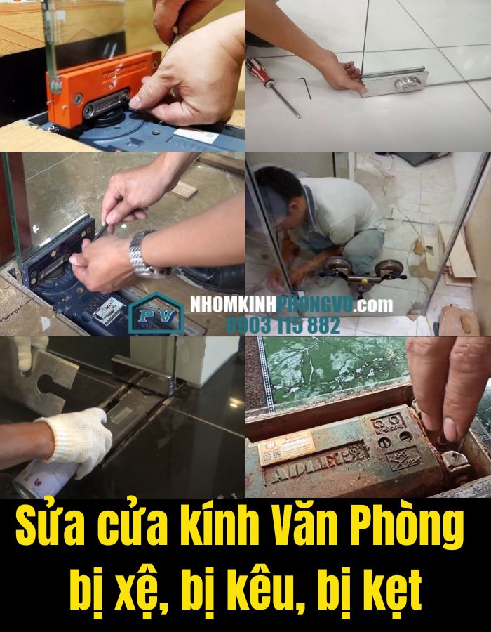 sửa chữa cửa kính văn phòng tphcm