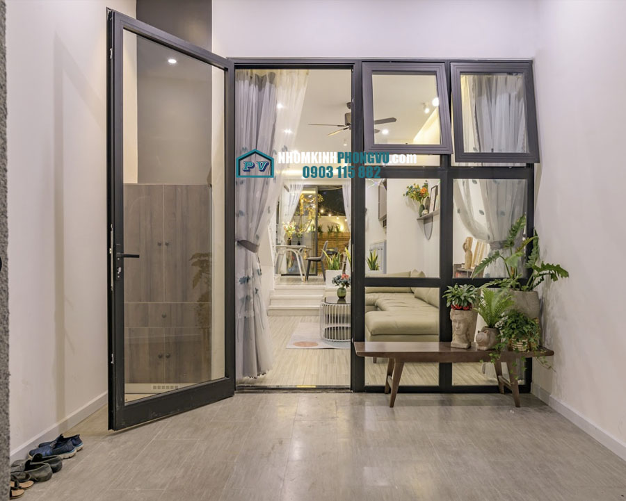 các mẫu cửa nhôm xingfa 1 cánh đẹp