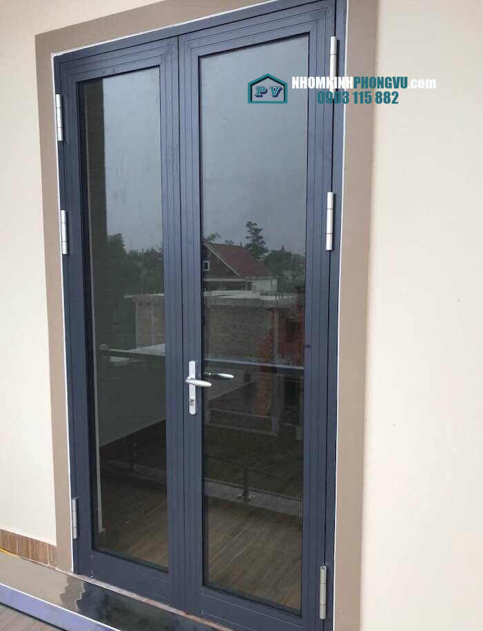 mẫu cửa đi nhôm xingfa 2 cánh