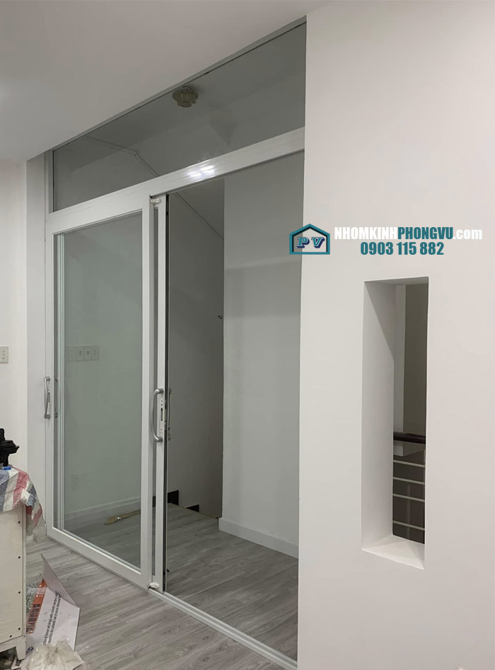 mẫu cửa đi nhôm xingfa 2 cánh