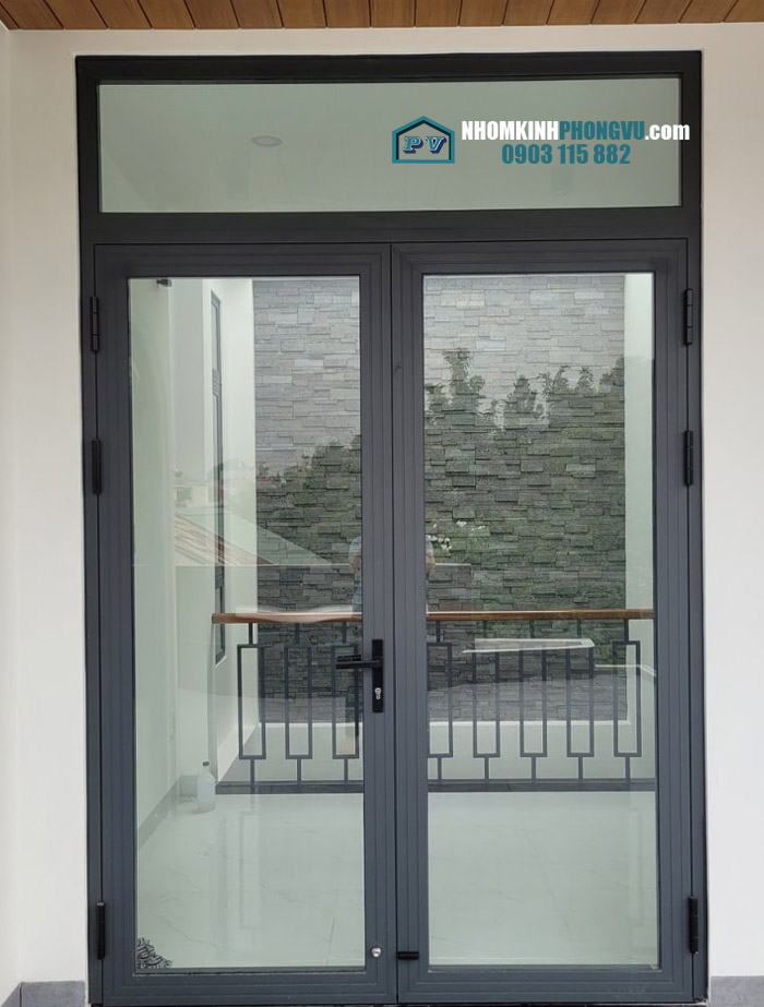 mẫu cửa đi nhôm xingfa 2 cánh