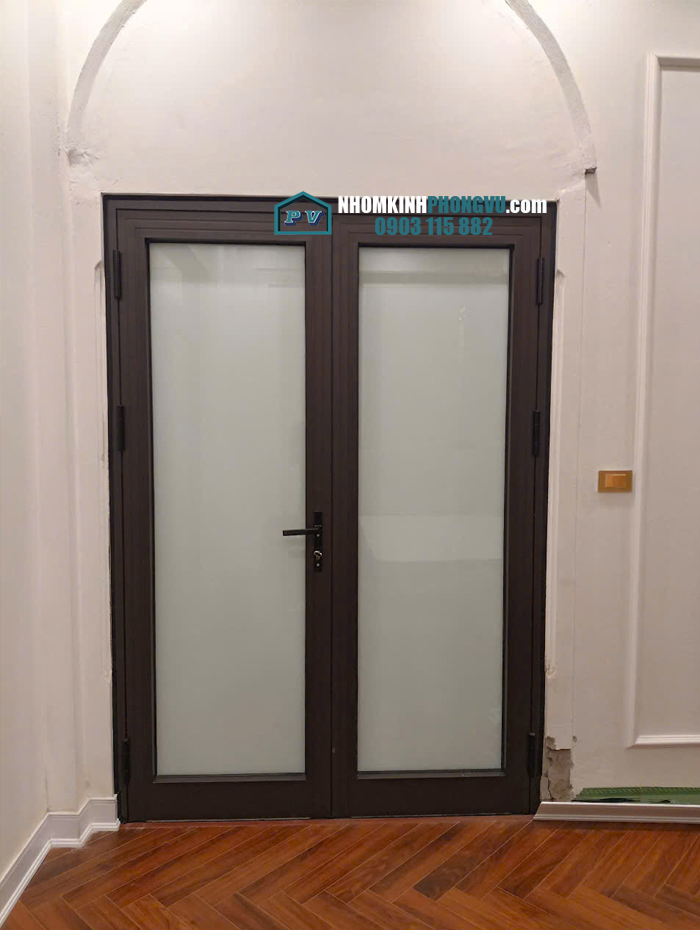 mẫu cửa đi nhôm xingfa 2 cánh