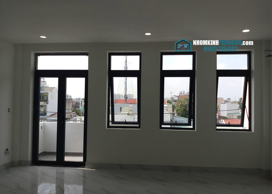 mẫu cửa đi nhôm xingfa 2 cánh