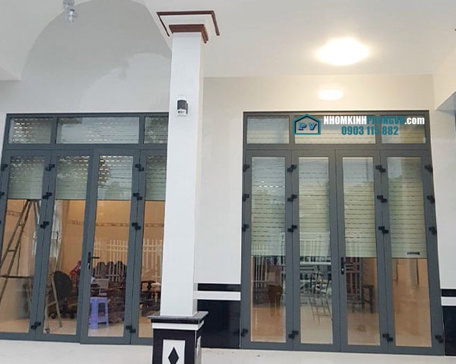 báo giá 79+ mẫu cửa đi nhôm xingfa 4 cánh