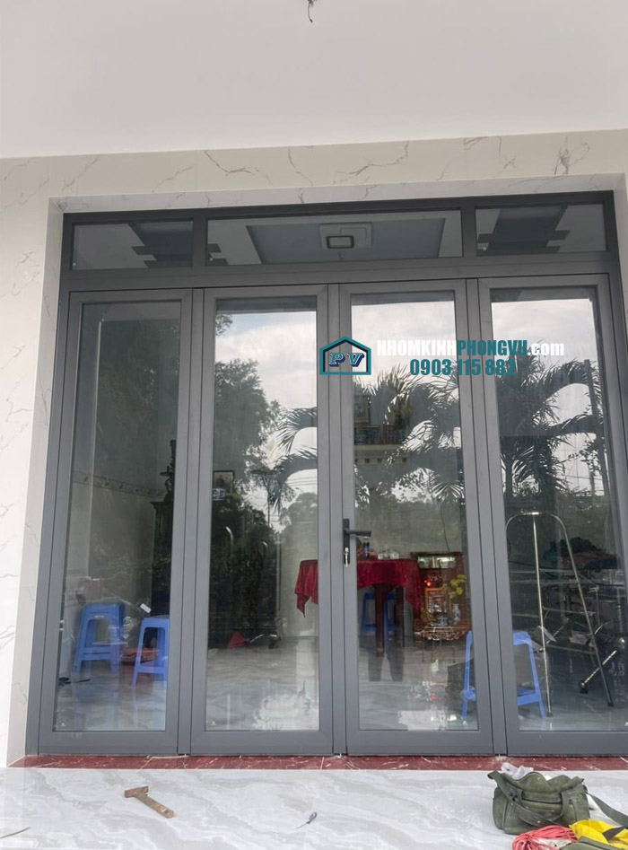 báo giá 79+ mẫu cửa đi nhôm xingfa 4 cánh