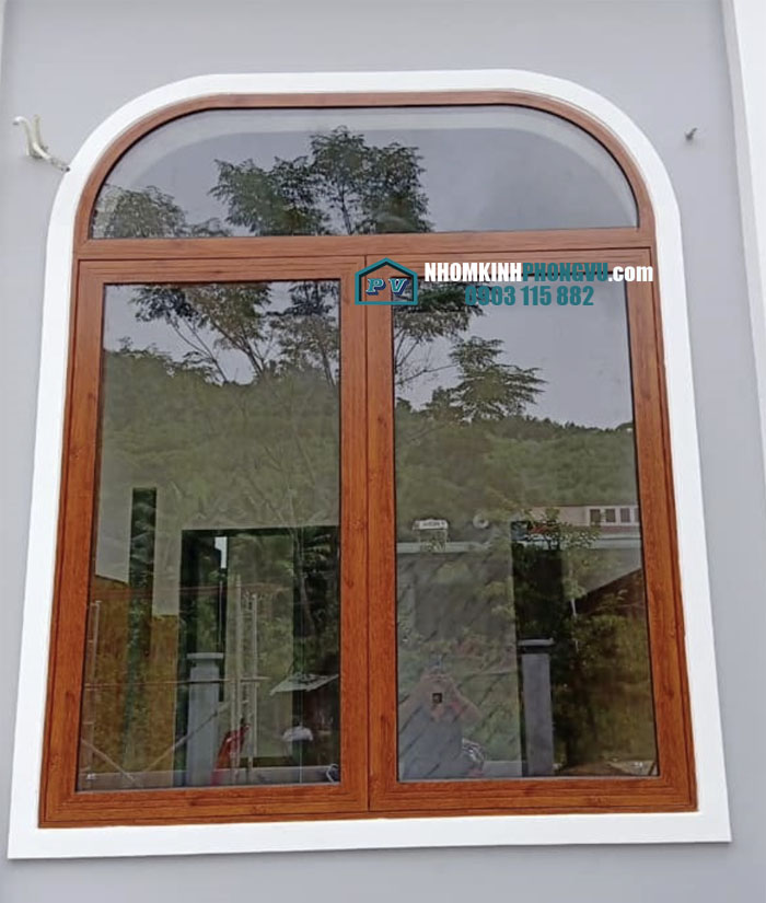 báo giá 93+ mẫu cửa nhôm kính xingfa giả gỗ