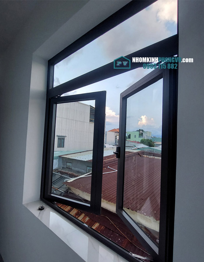 Mẫu cửa sổ nhôm xingfa 2 cánh