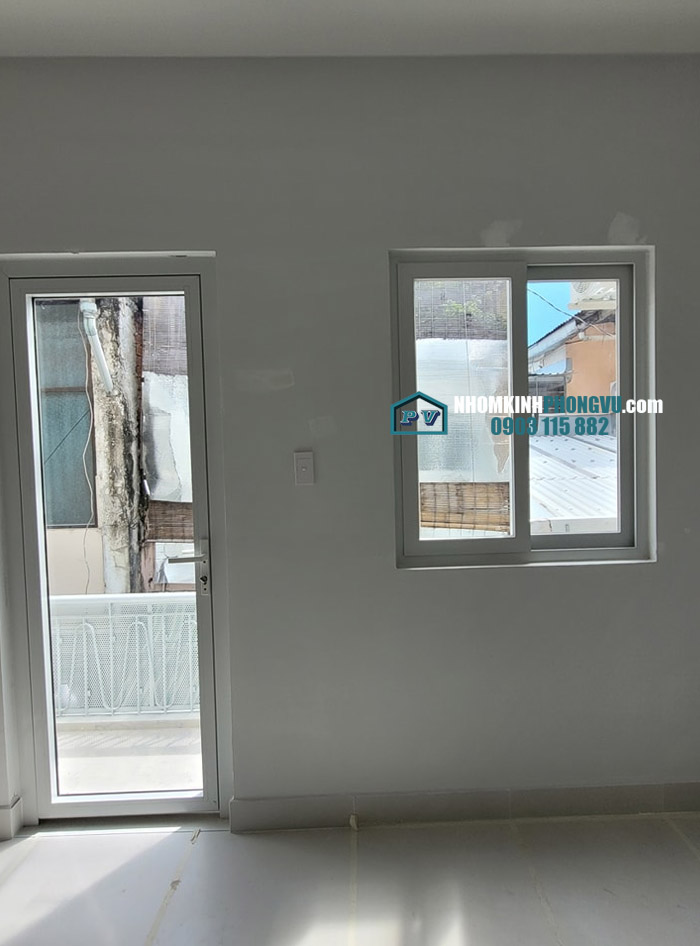Mẫu cửa sổ nhôm xingfa 2 cánh