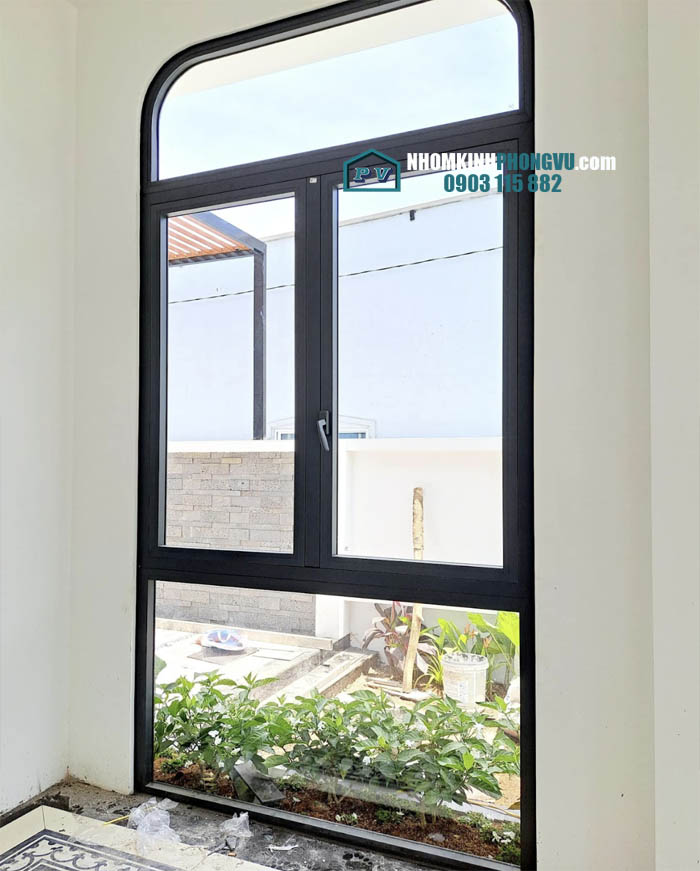Mẫu cửa sổ nhôm xingfa 2 cánh