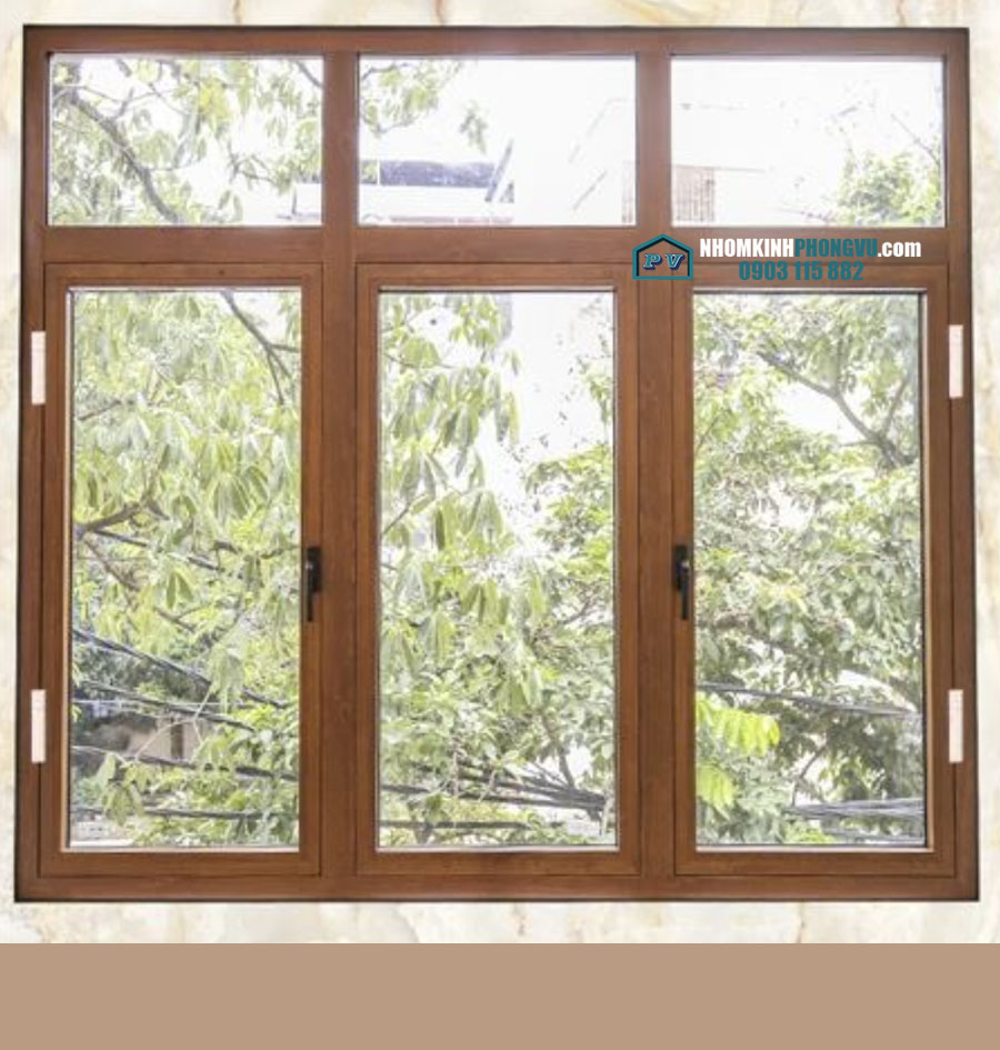 mẫu cửa sổ nhôm xingfa 3 cánh