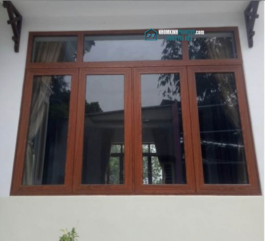 mẫu cửa sổ nhôm xingfa 4 cánh