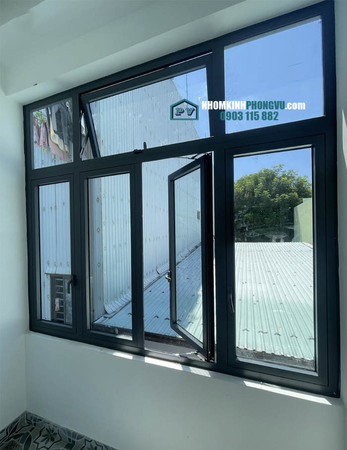 mẫu cửa sổ nhôm xingfa 4 cánh