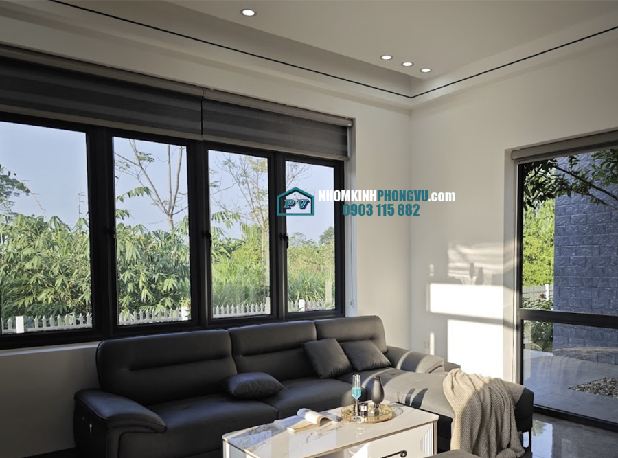 mẫu cửa sổ nhôm xingfa 4 cánh