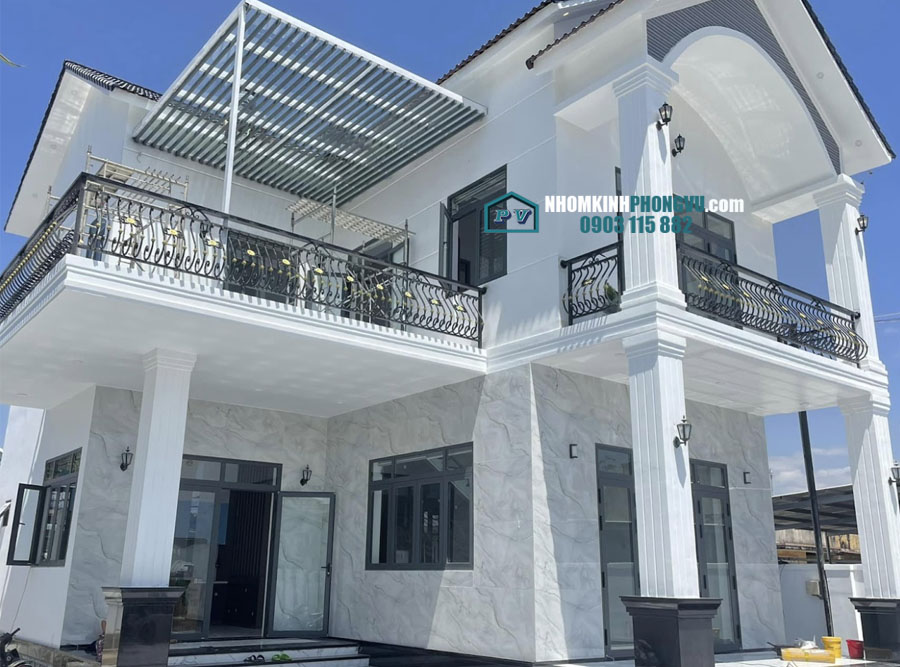 mẫu cửa sổ nhôm xingfa 4 cánh