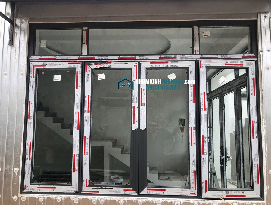 mẫu cửa sổ nhôm xingfa 4 cánh