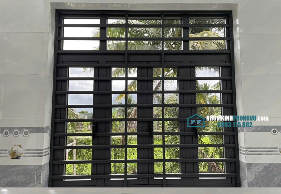 mẫu cửa sổ nhôm xingfa 4 cánh