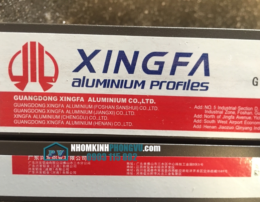 nhôm xingfa