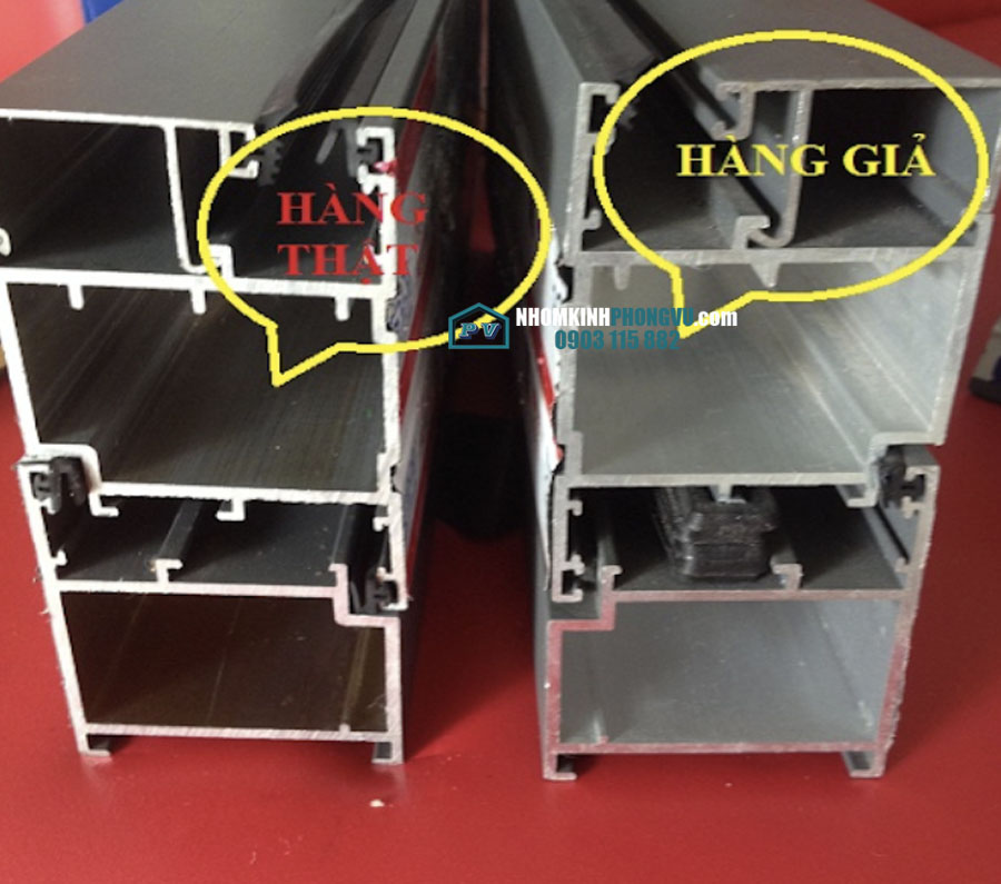 phân biệt nhôm xingfa Nhập khẩu Quảng Đông và Nhôm Xingfa Việt Nam