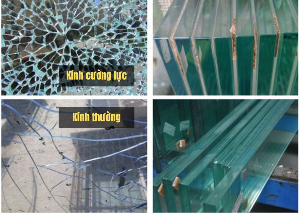 cách phân biệt kính cường lực và kính thường