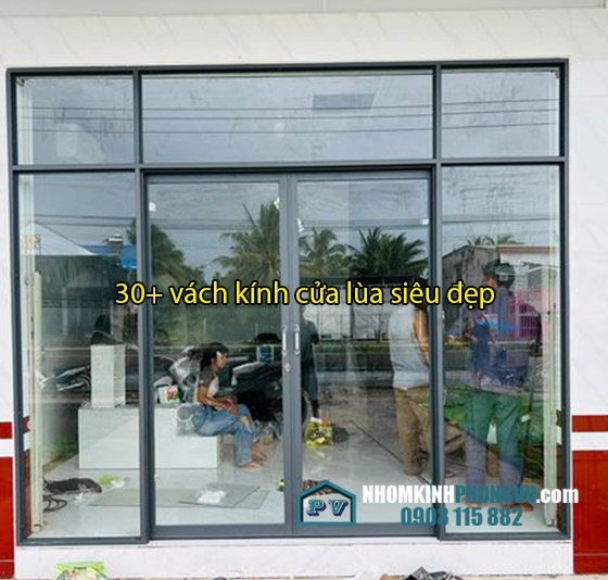 47+ vách kính cửa lùa siêu đẹp, thiết kế ấn tượng, giá tốt